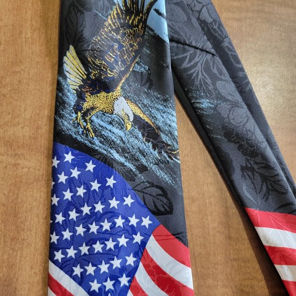💜Empire High Fashion Mens Tie  Patriotic - Picture 3 of 5